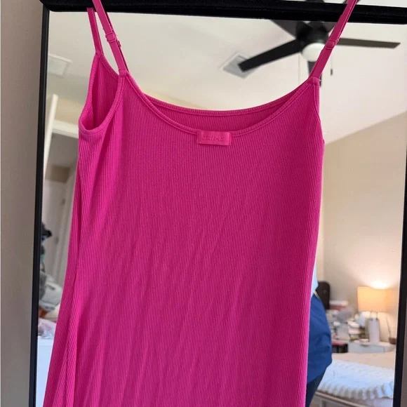 Skims soft lounge Hot Pink Slim Maxi Dress - Picture 8 of 9